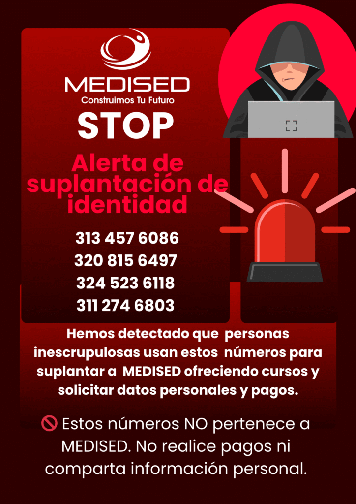 Red and Black Flat Cybercrime Awareness Poster